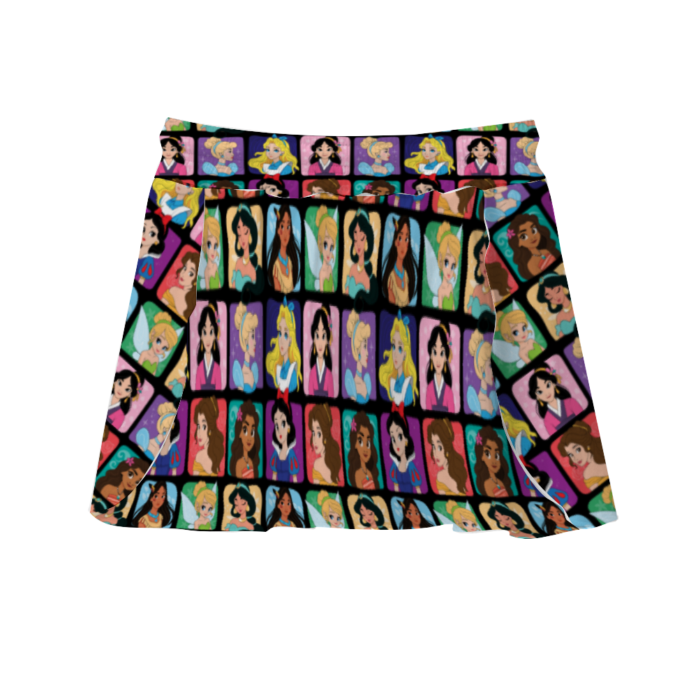 Princess Portraits Athletic Skirt With Built In Shorts