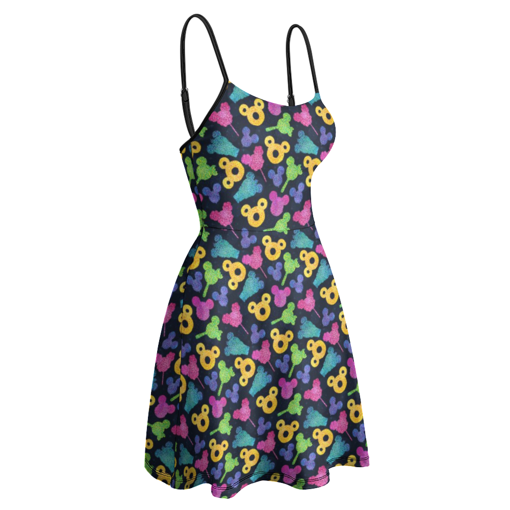 Glitter Park Snacks Women's Sling Short Dress