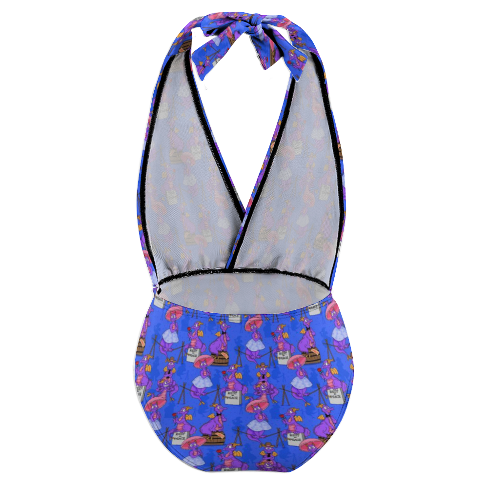 Haunted Mansion Figment Girl's One Piece Swimsuit