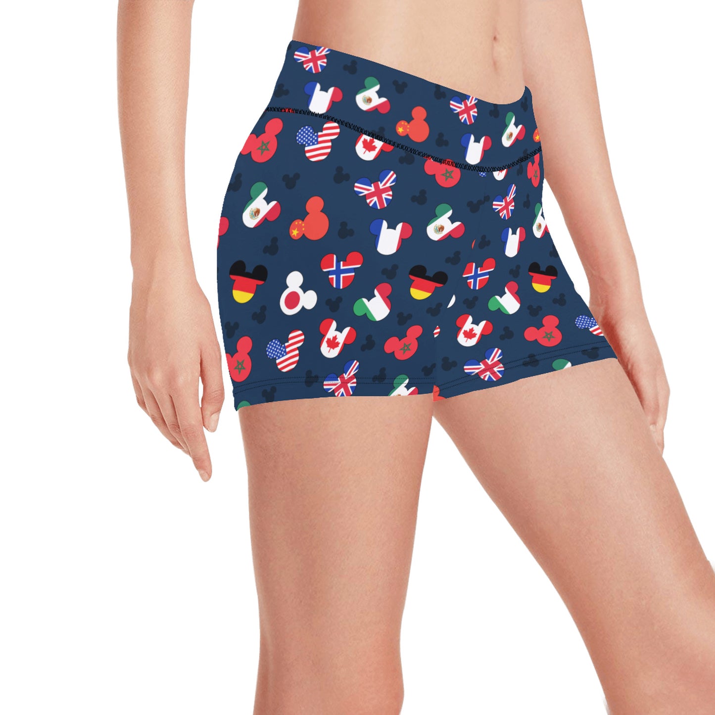 Disney World Epcot Around The World Women's Short Leggings