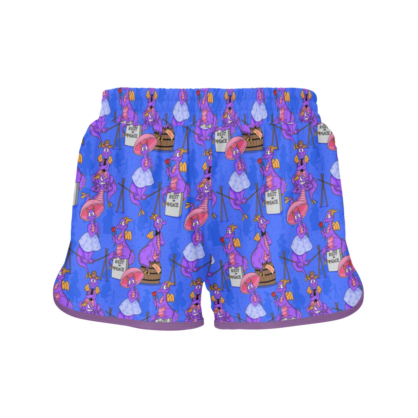 Haunted Mansion Figment Women's Athletic Sports Shorts