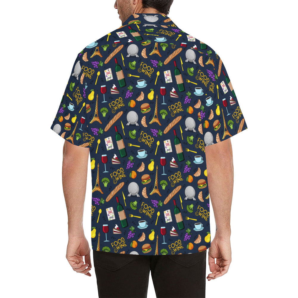 Food And Wine Hawaiian Shirt