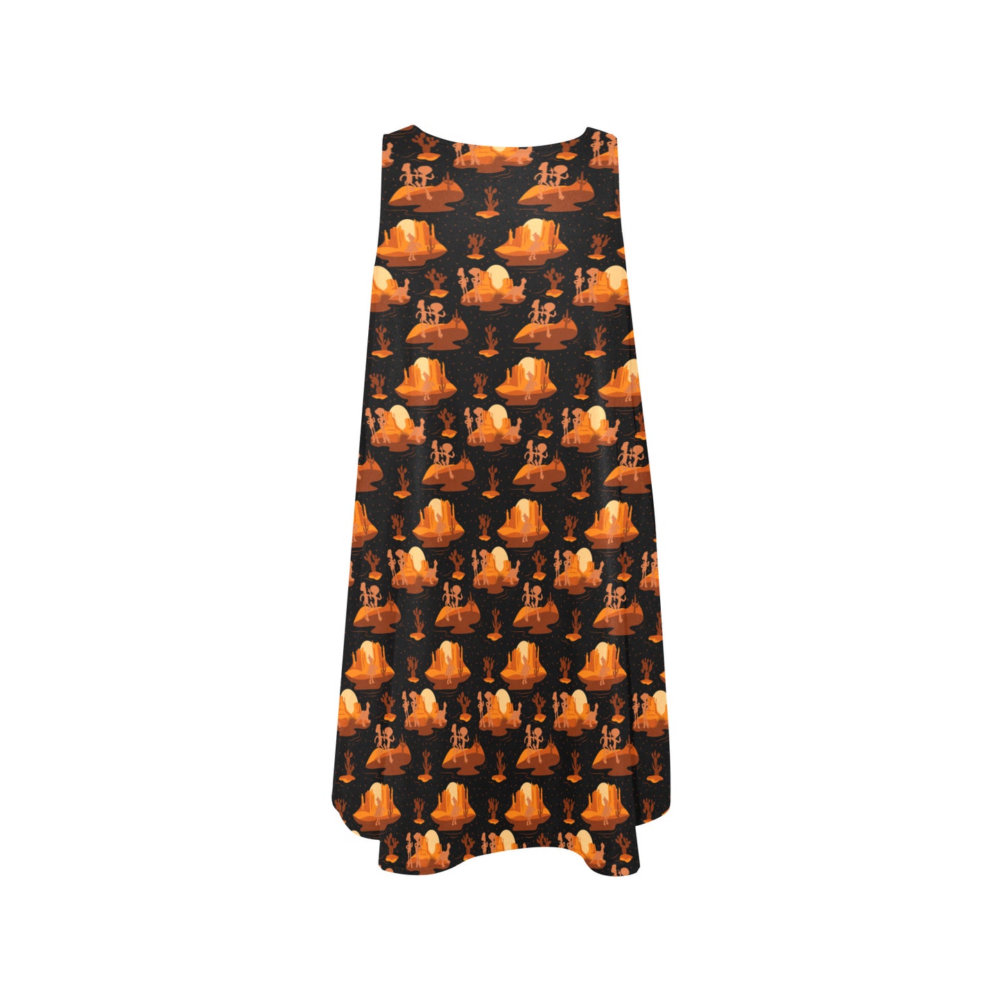 Snake In My Boot Sleeveless A-Line Pocket Dress