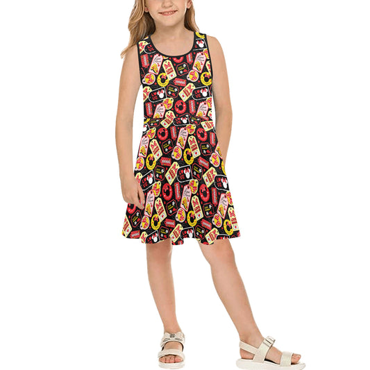 Minnie Tags Girls' Sleeveless Sundress