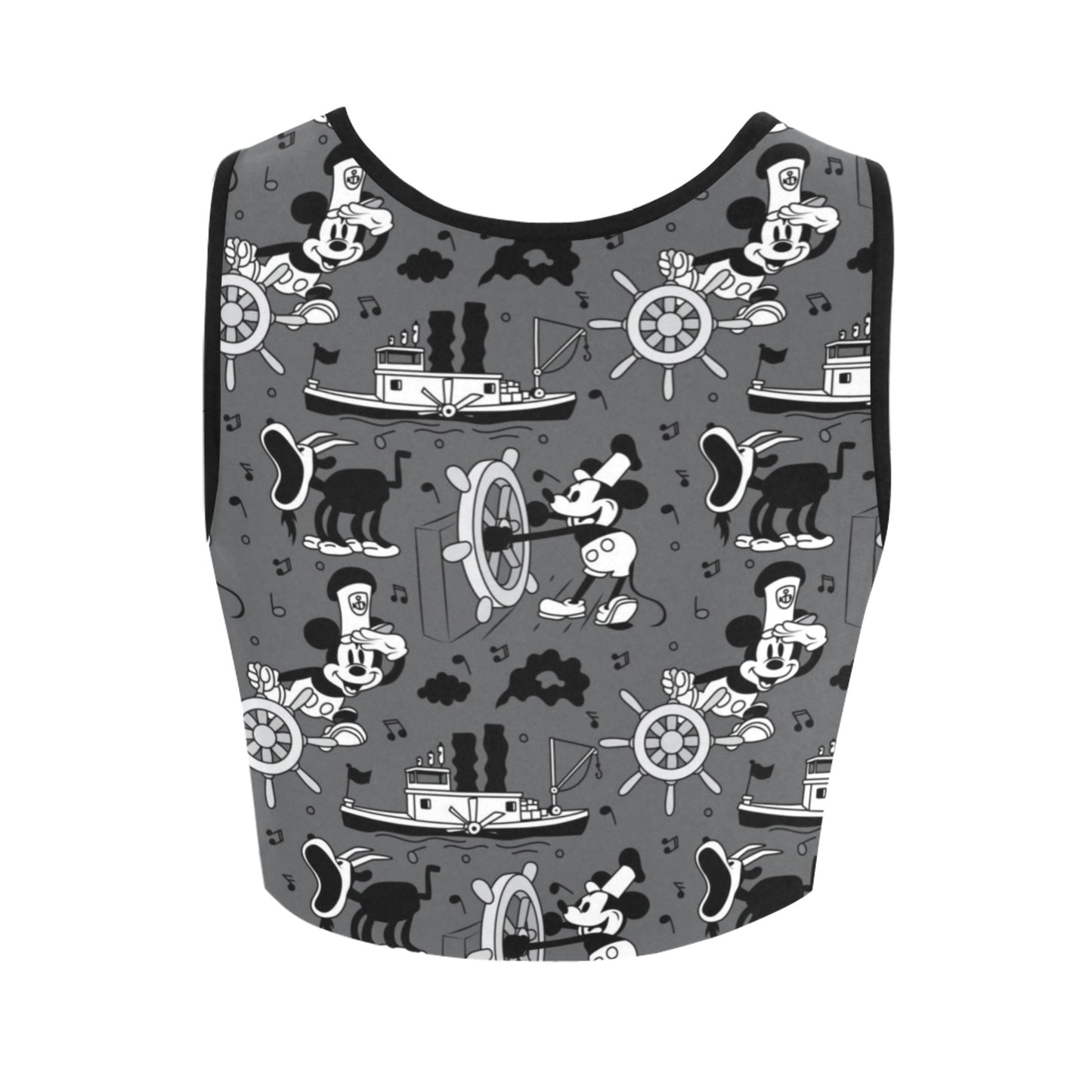Steamboat Mickey Women's Athletic Crop Top