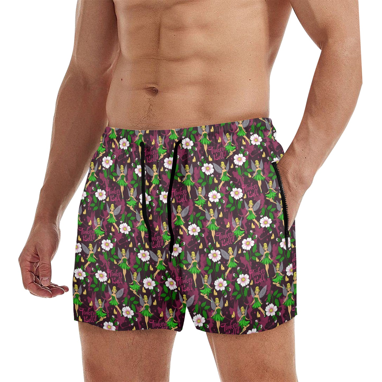Tinker Bell Men's Quick Dry Athletic Shorts
