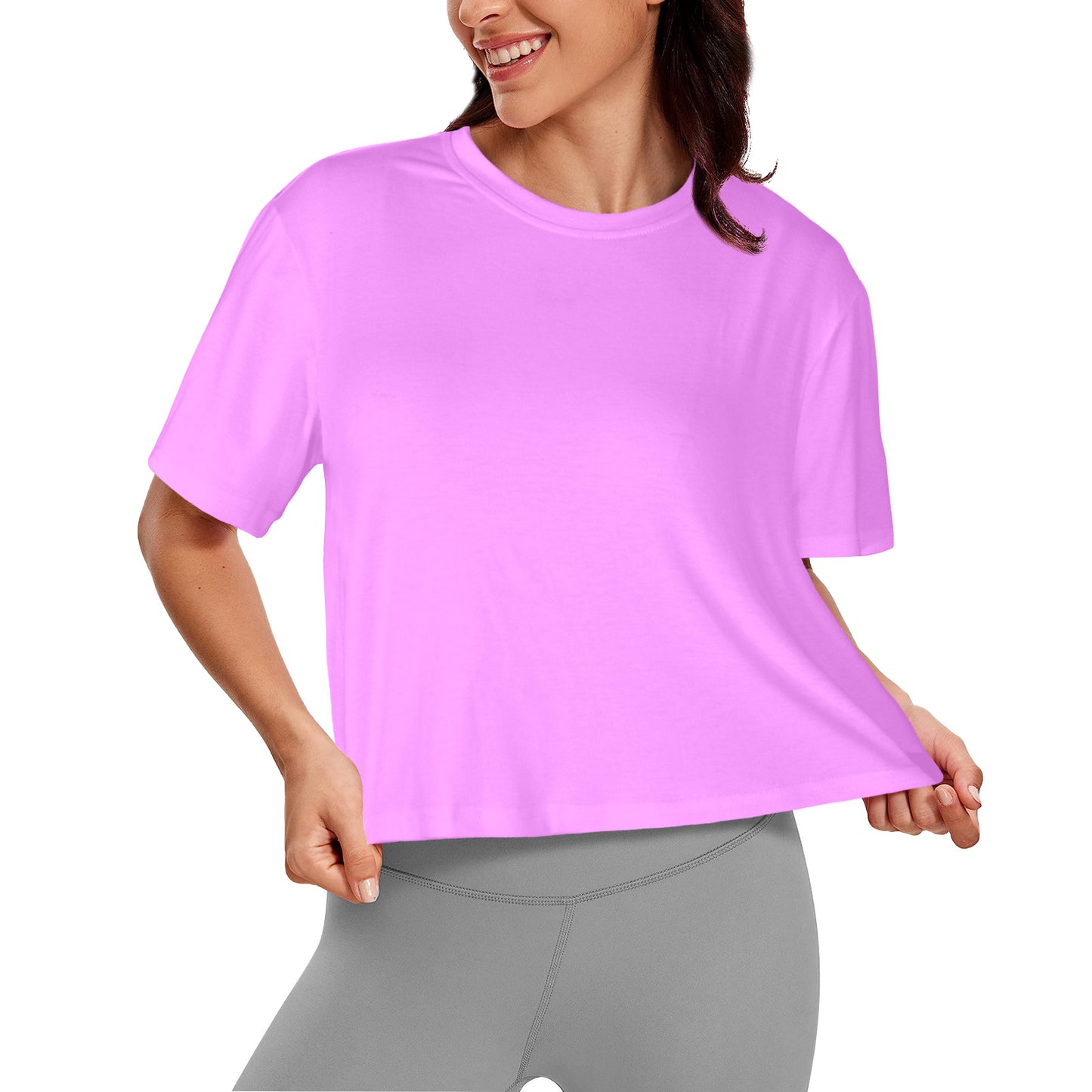 Women's Cropped T-Shirt Solids - Multiple Colors Available