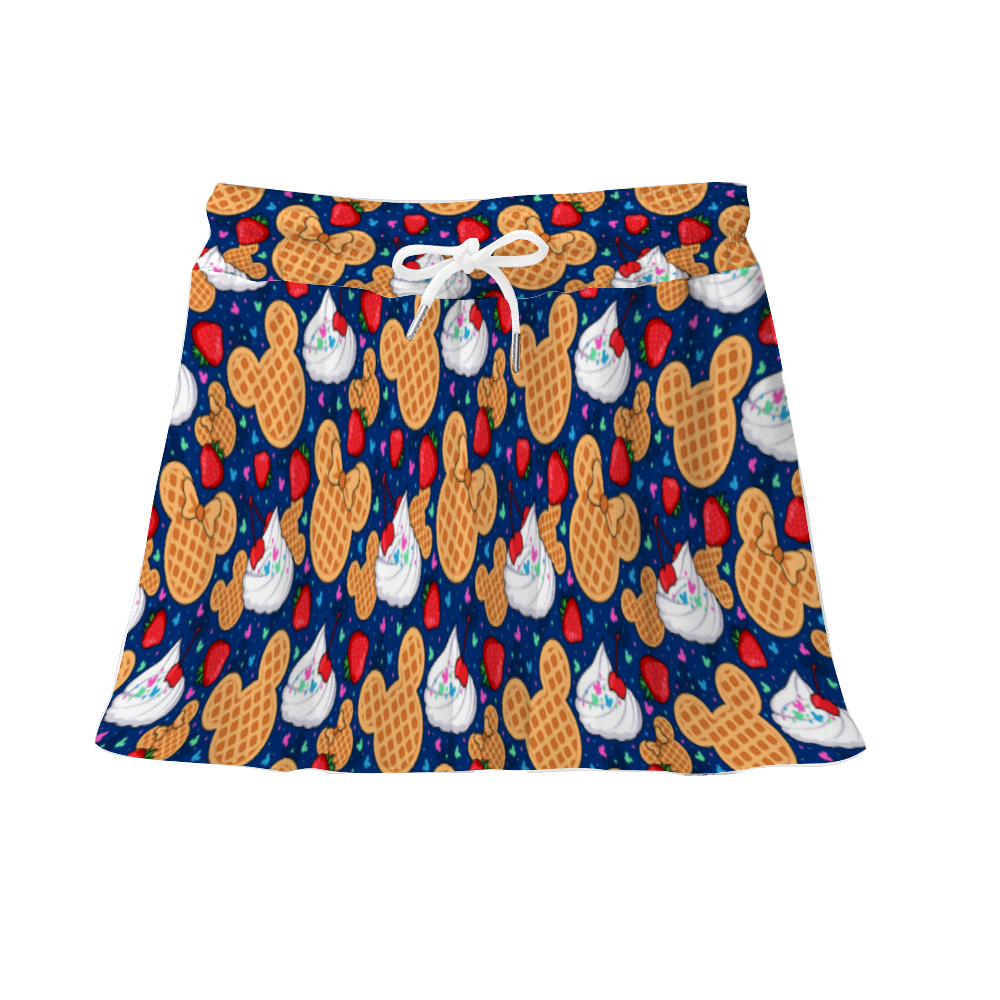 Waffles Athletic Skirt With Built In Shorts