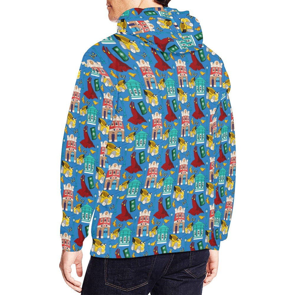 Roger's Car Toon Spin Hoodie for Men