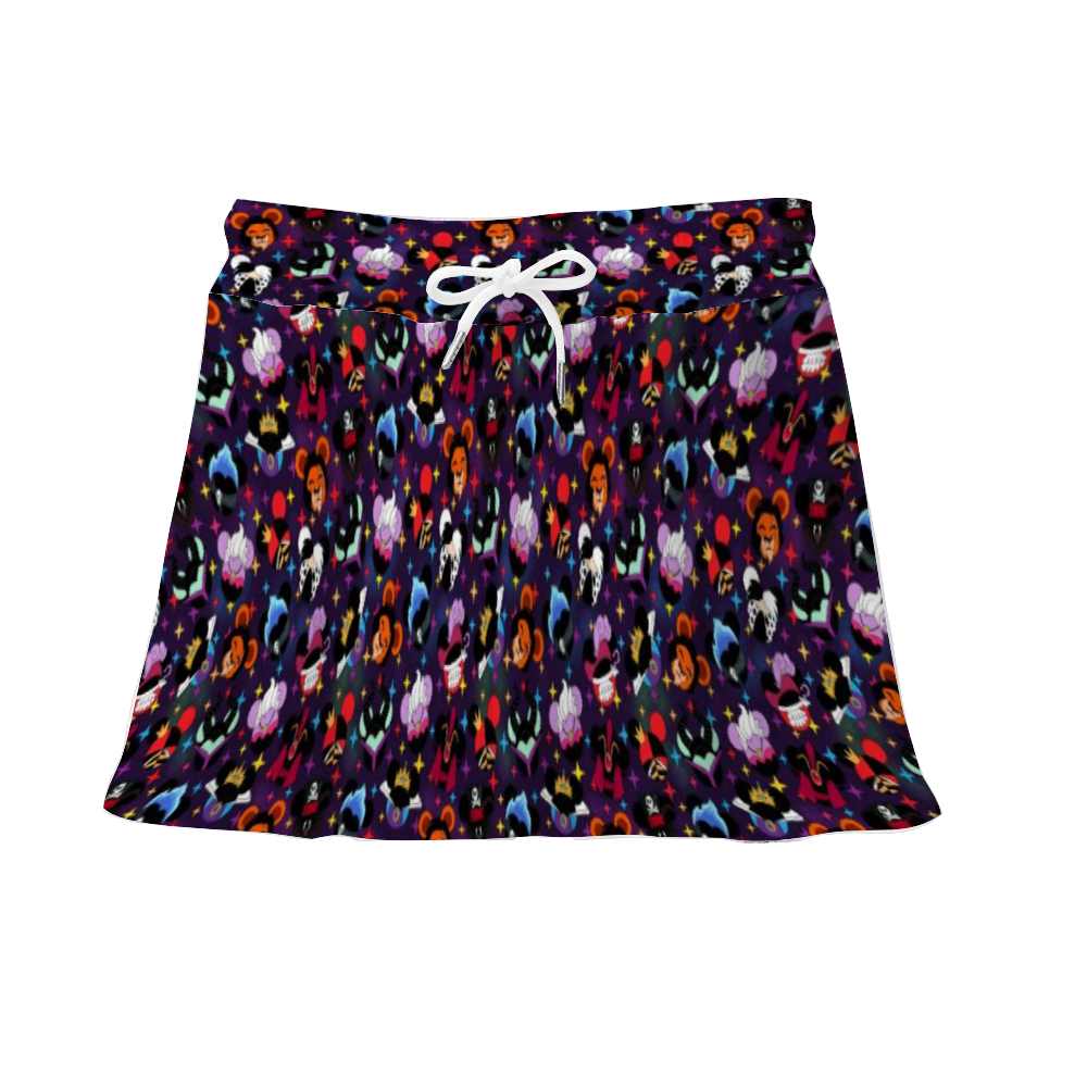 Villains Athletic Skirt With Built In Shorts