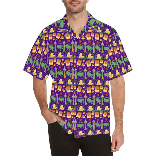 Disney Tangled Rapunzel Magical Hair Character Line Hawaiian Shirt