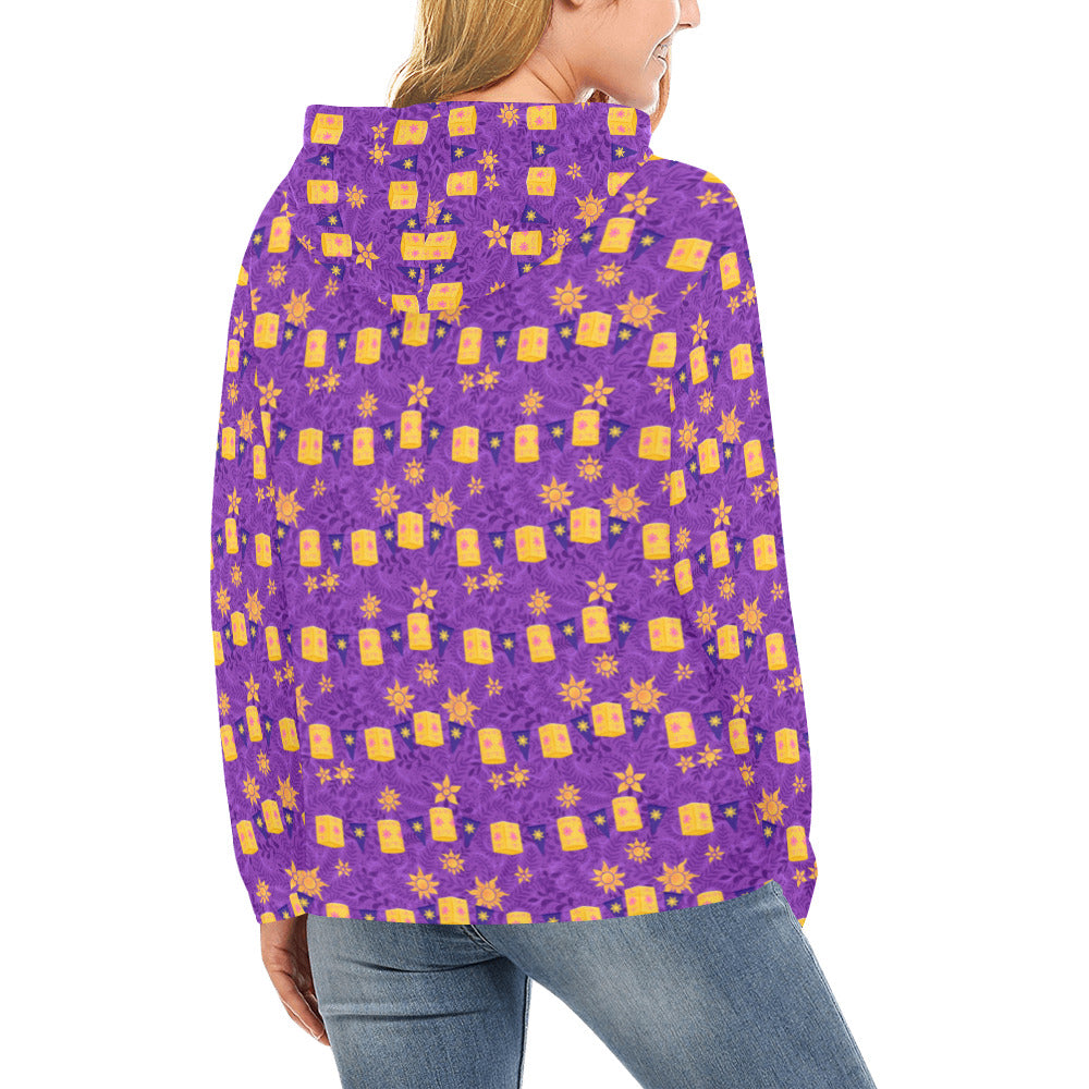 Yellow Lanterns Hoodie for Women