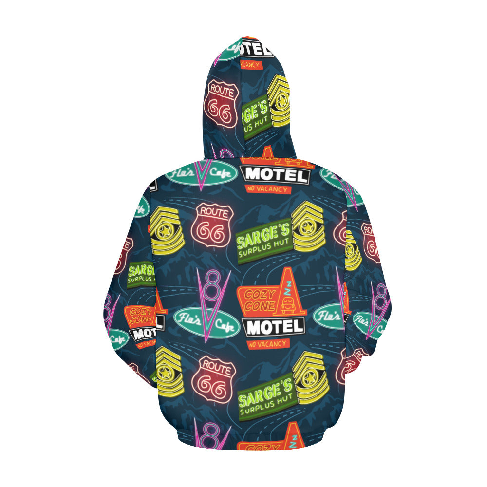 Disney Cars Neon Signs Hoodie for Women