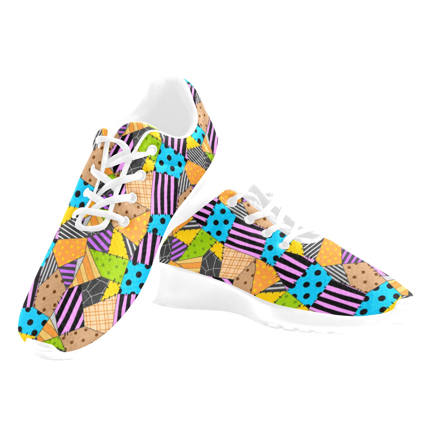 Colorful Rag Doll Women's Athletic Shoes