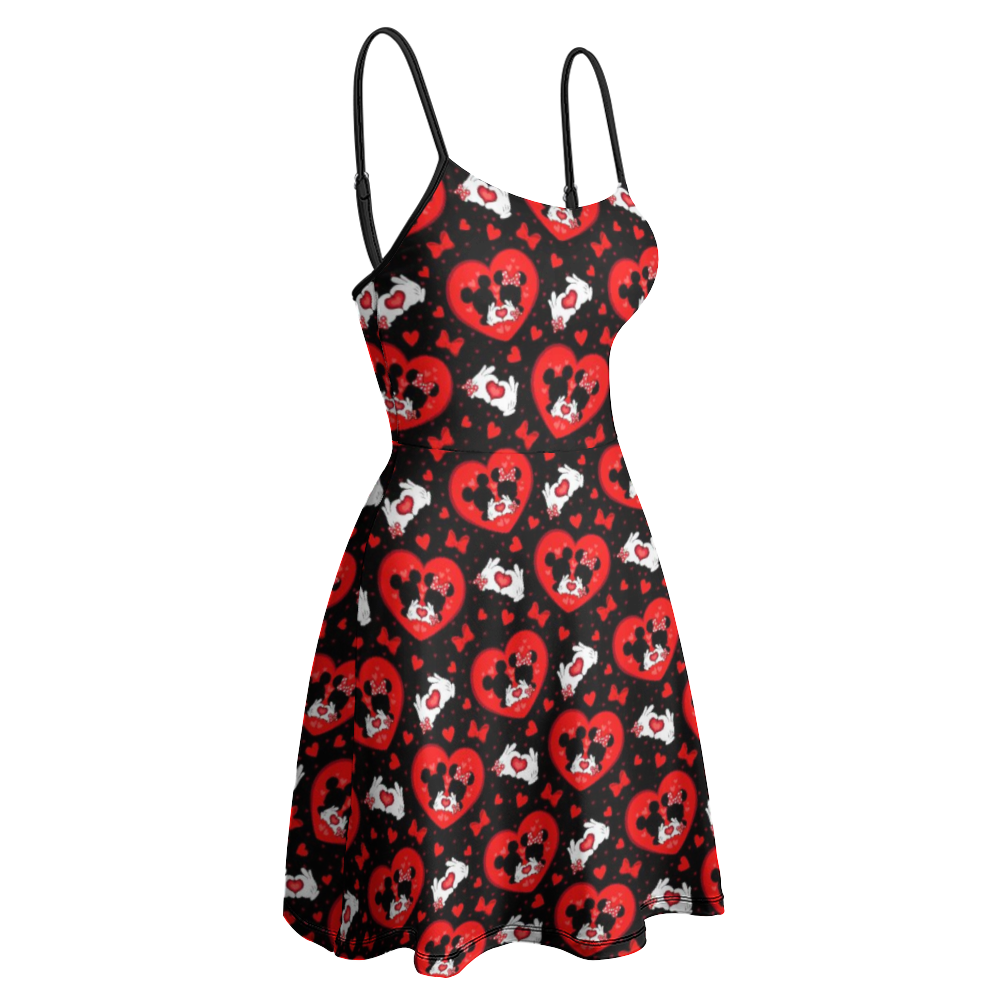 Valentine's Day Lovers Women's Sling Short Dress