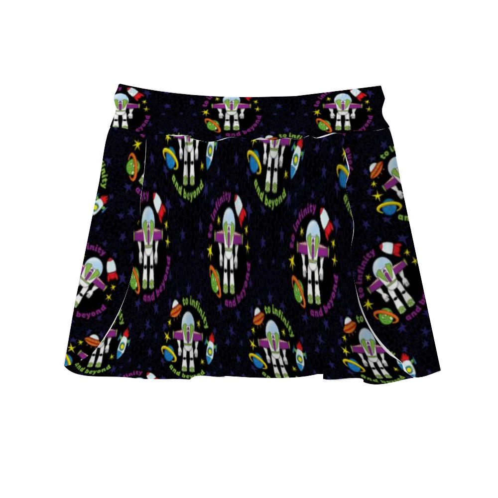 To Infinity And Beyond Athletic Skirt With Built In Shorts