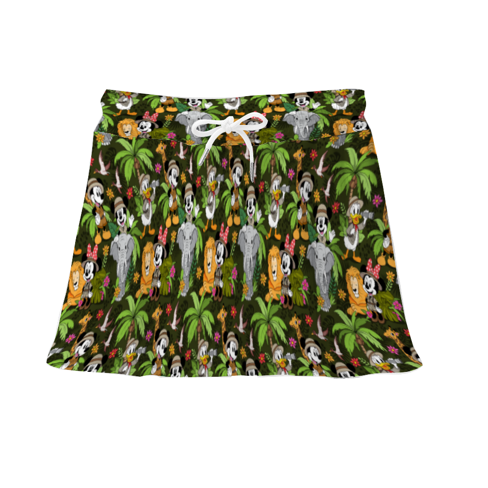 Safari Athletic Skirt With Built In Shorts