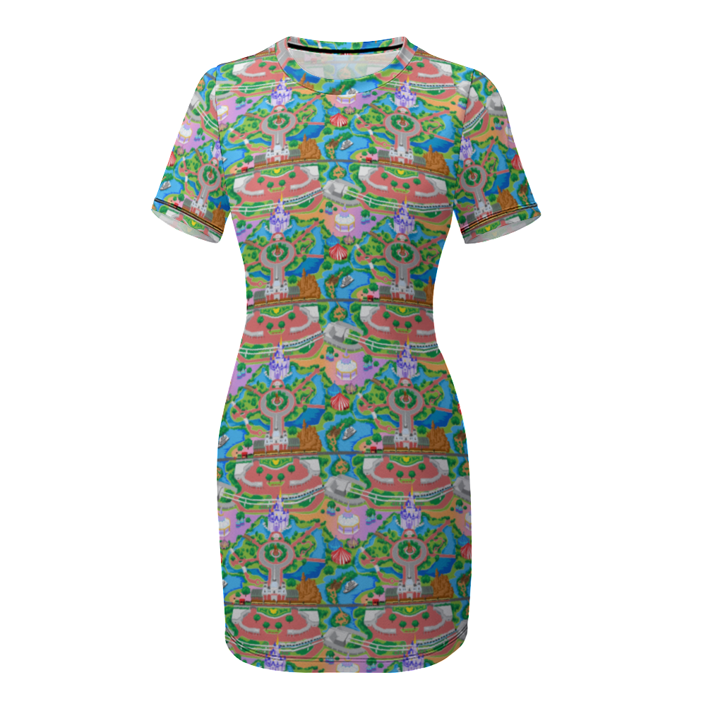 Park Map Women's Summer Short Dress