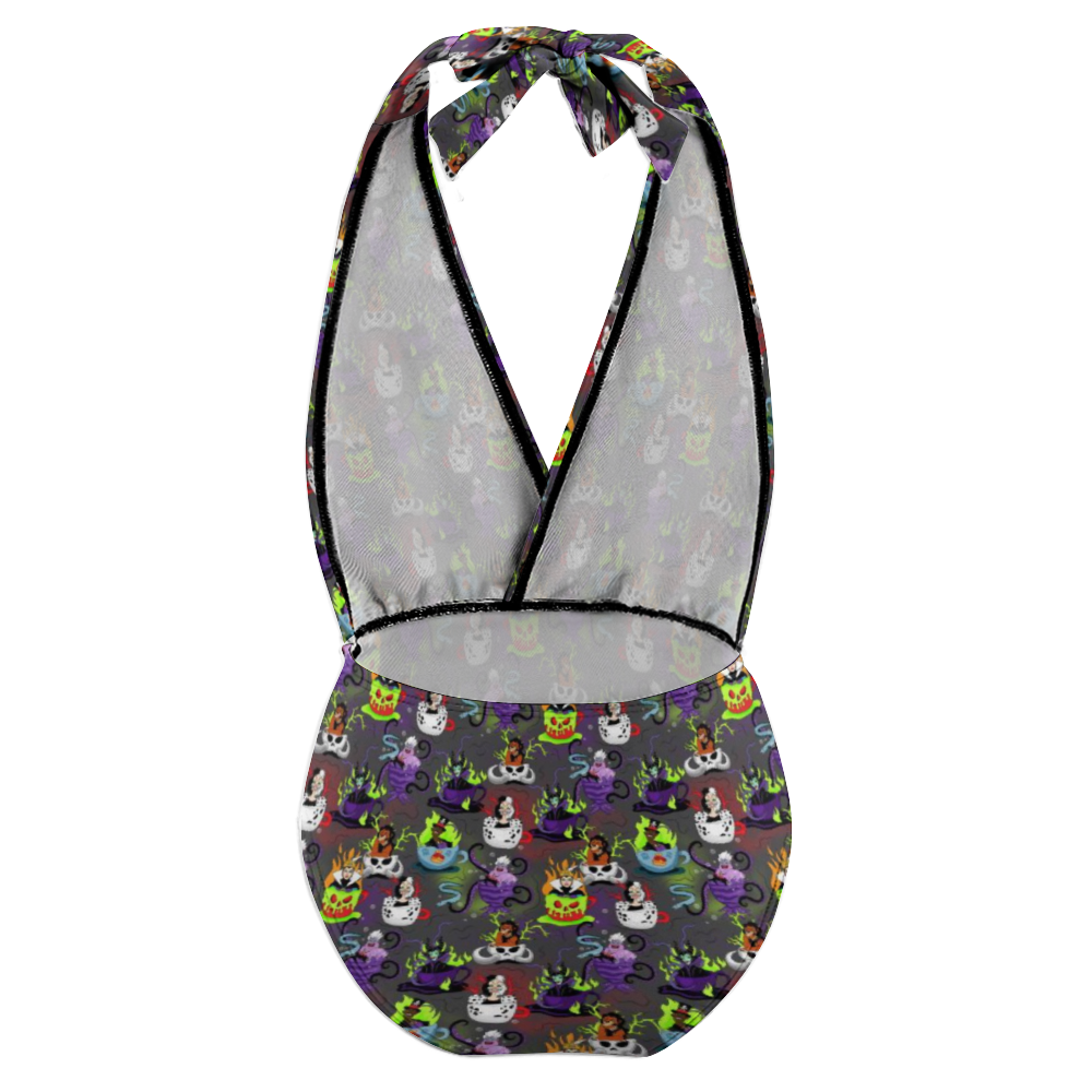 Villain Teacups Girl's One Piece Swimsuit