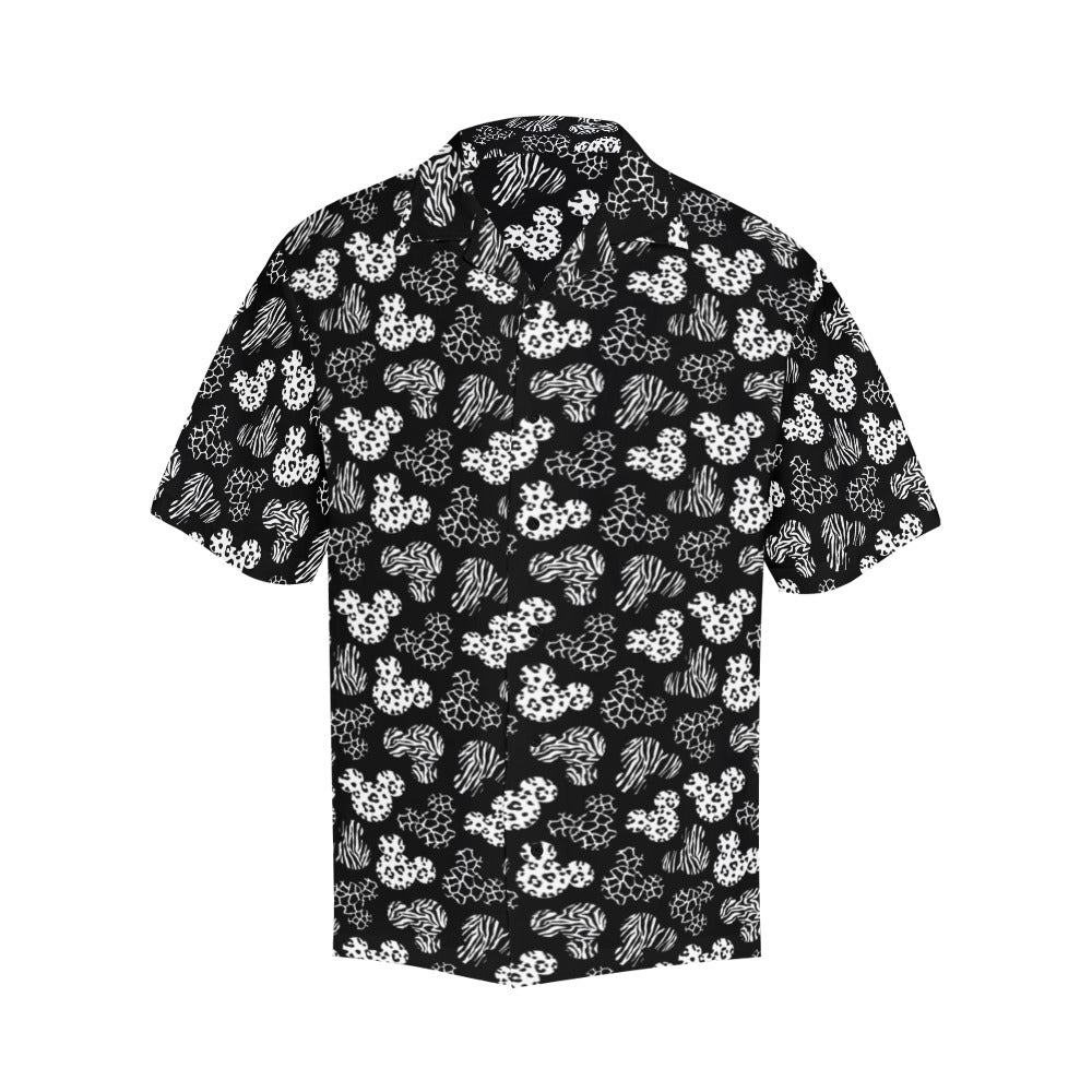 Black And White Animal Prints Hawaiian Shirt