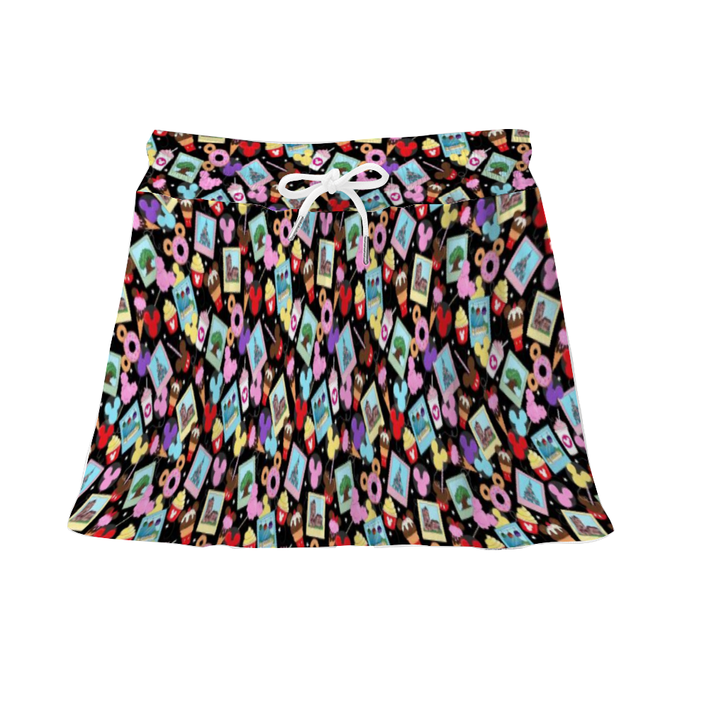 Park Polaroids Athletic Skirt With Built In Shorts