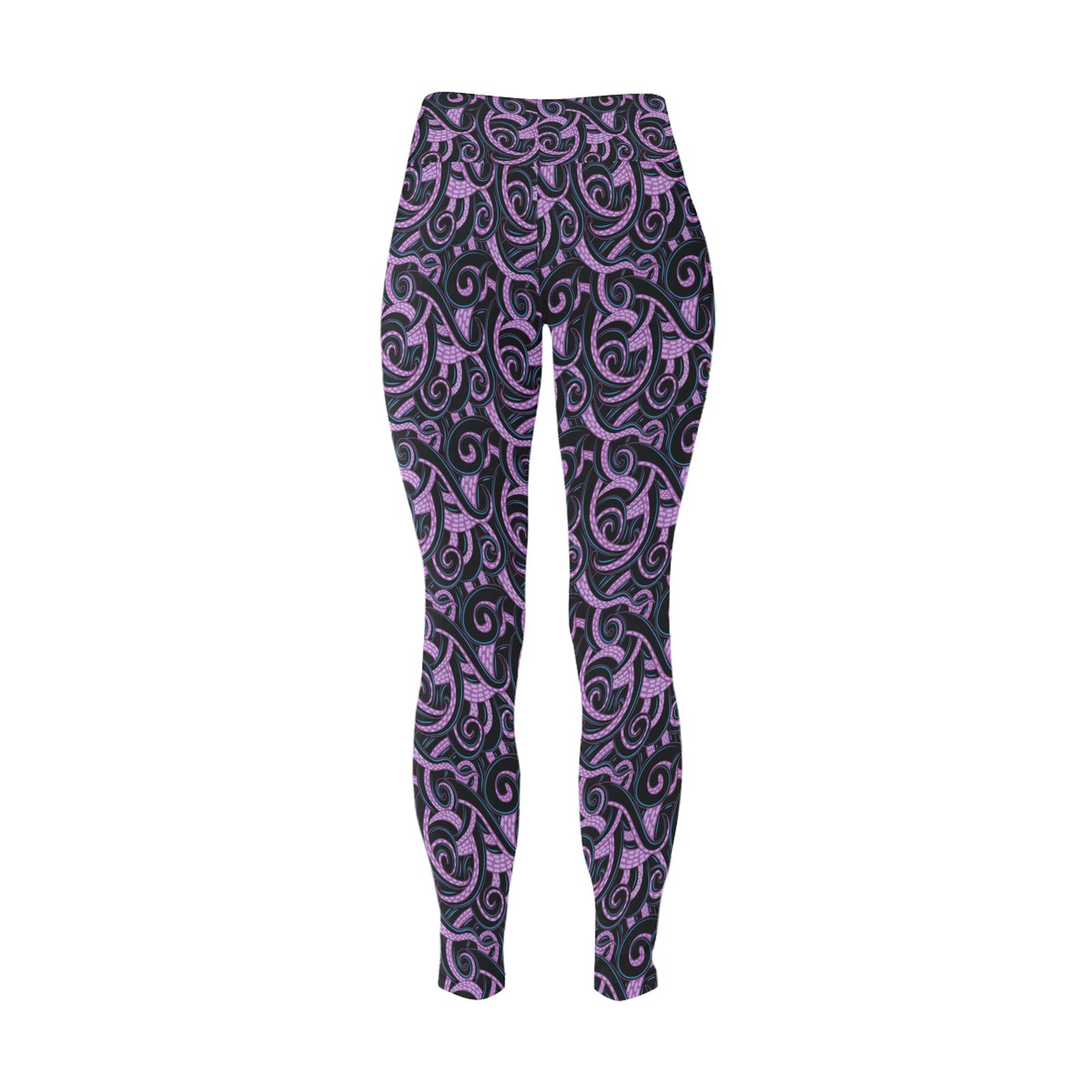 Ursula Tentacles Women's Plus Size Athletic Leggings