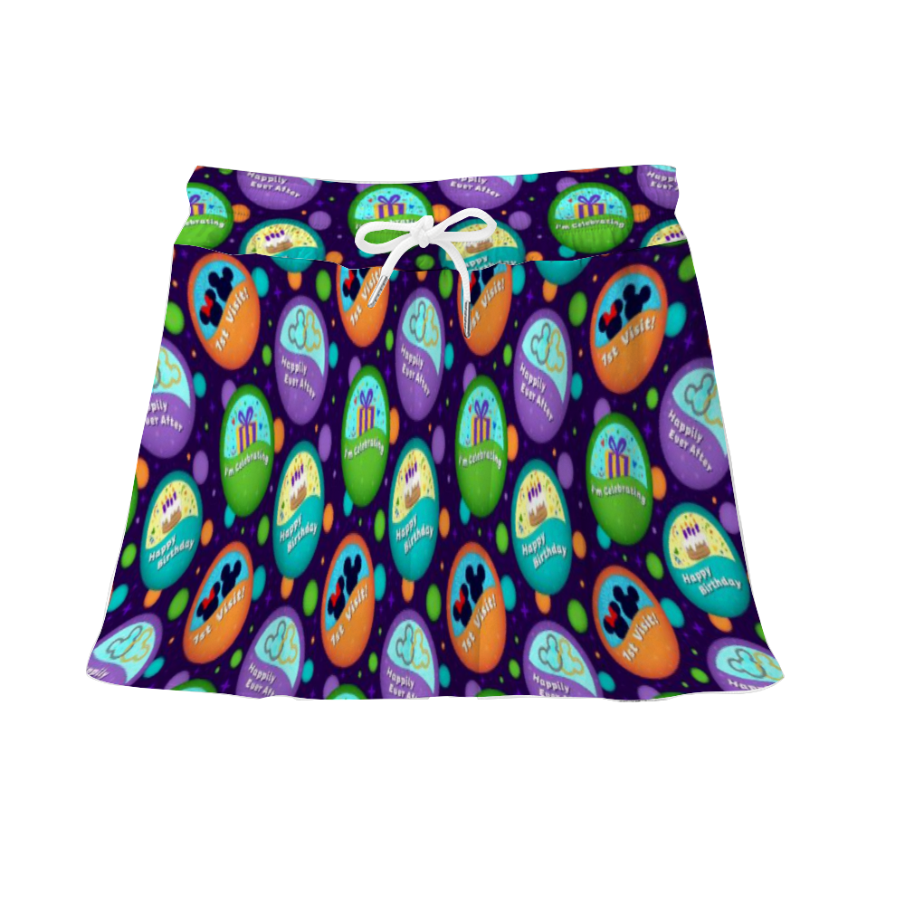 Button Collector Athletic Skirt With Built In Shorts