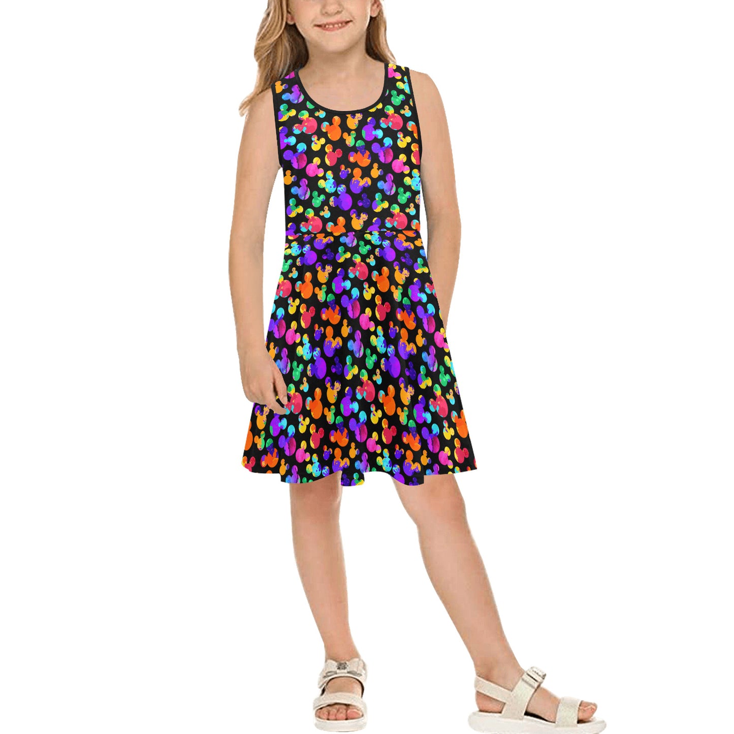 Watercolor Girls' Sleeveless Sundress