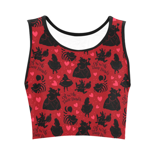 Off With Their Heads Women's Athletic Crop Top