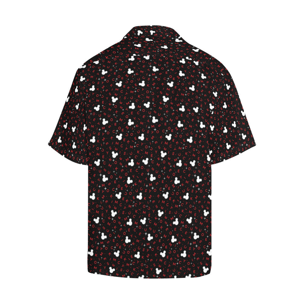 Mouse Letters Hawaiian Shirt