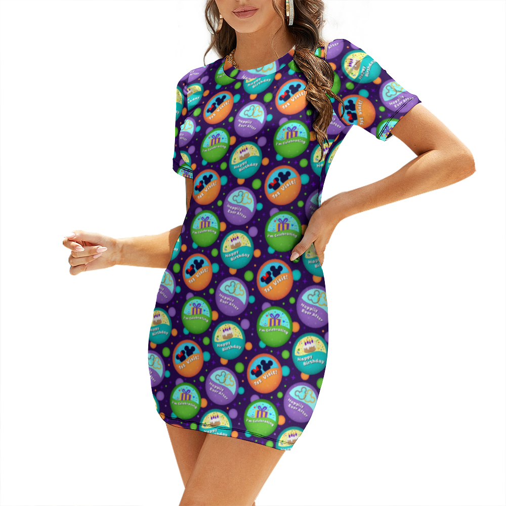 Button Collector Women's Summer Short Dress