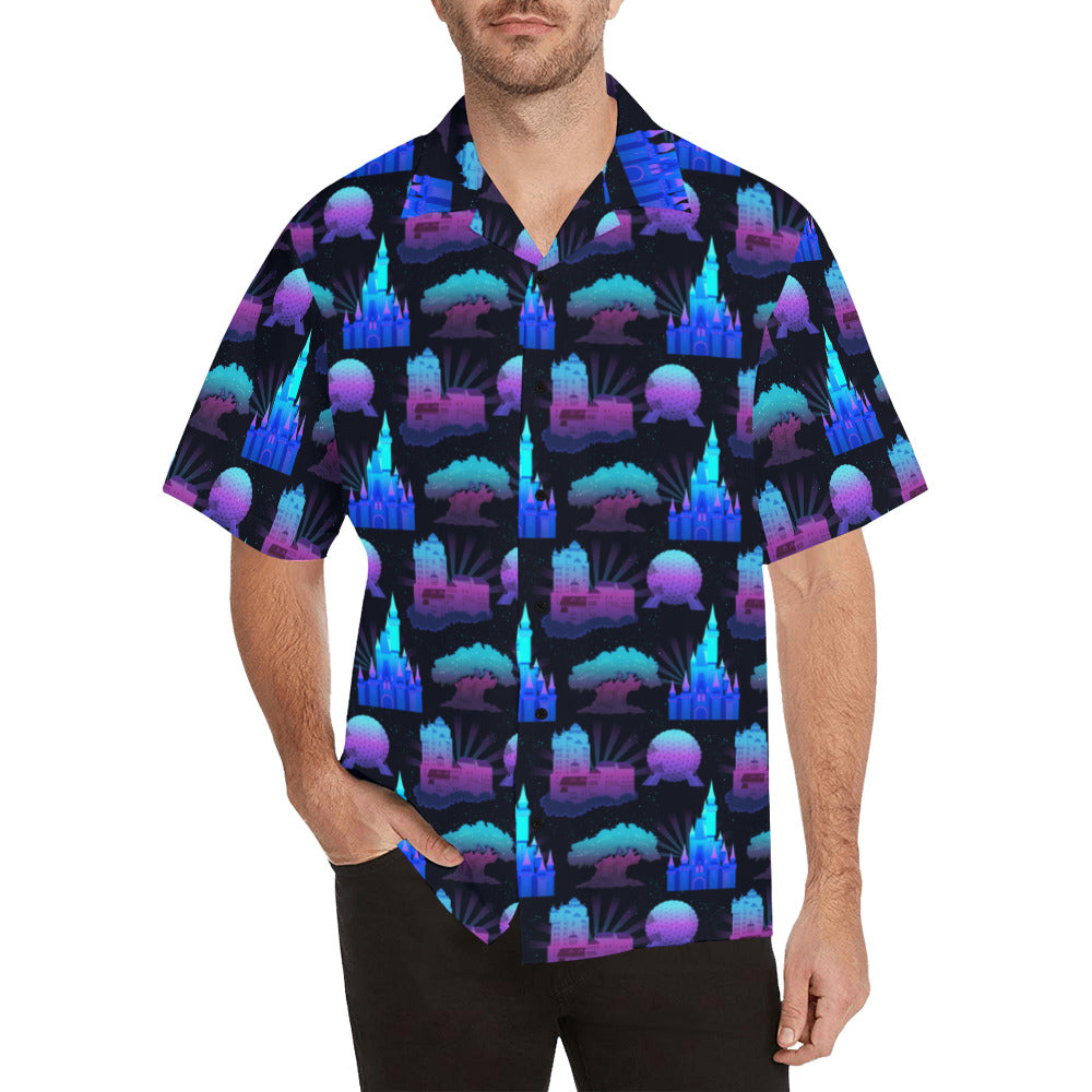 Parks At Night Hawaiian Shirt