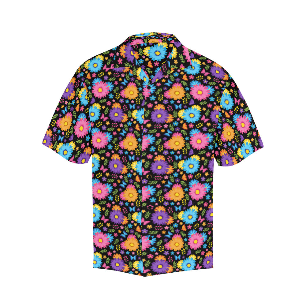 Colorful Spring Flowers Hawaiian Shirt