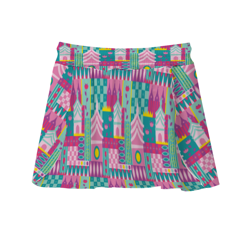 Small World Athletic Skirt With Built In Shorts