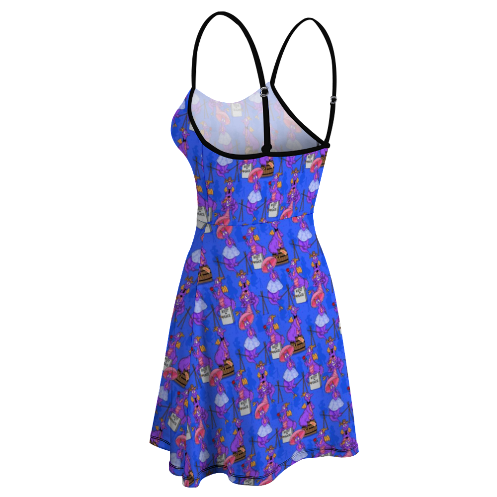 Haunted Mansion Figment Women's Sling Short Dress