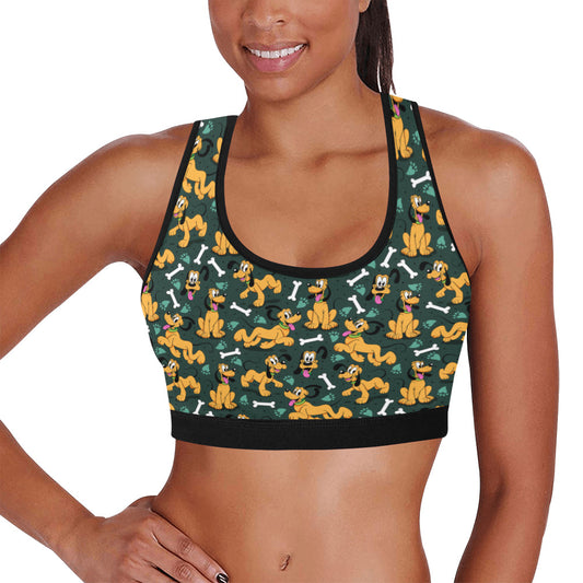 Disney Pluto Life Is Better With A Dog Women's Sports Bra