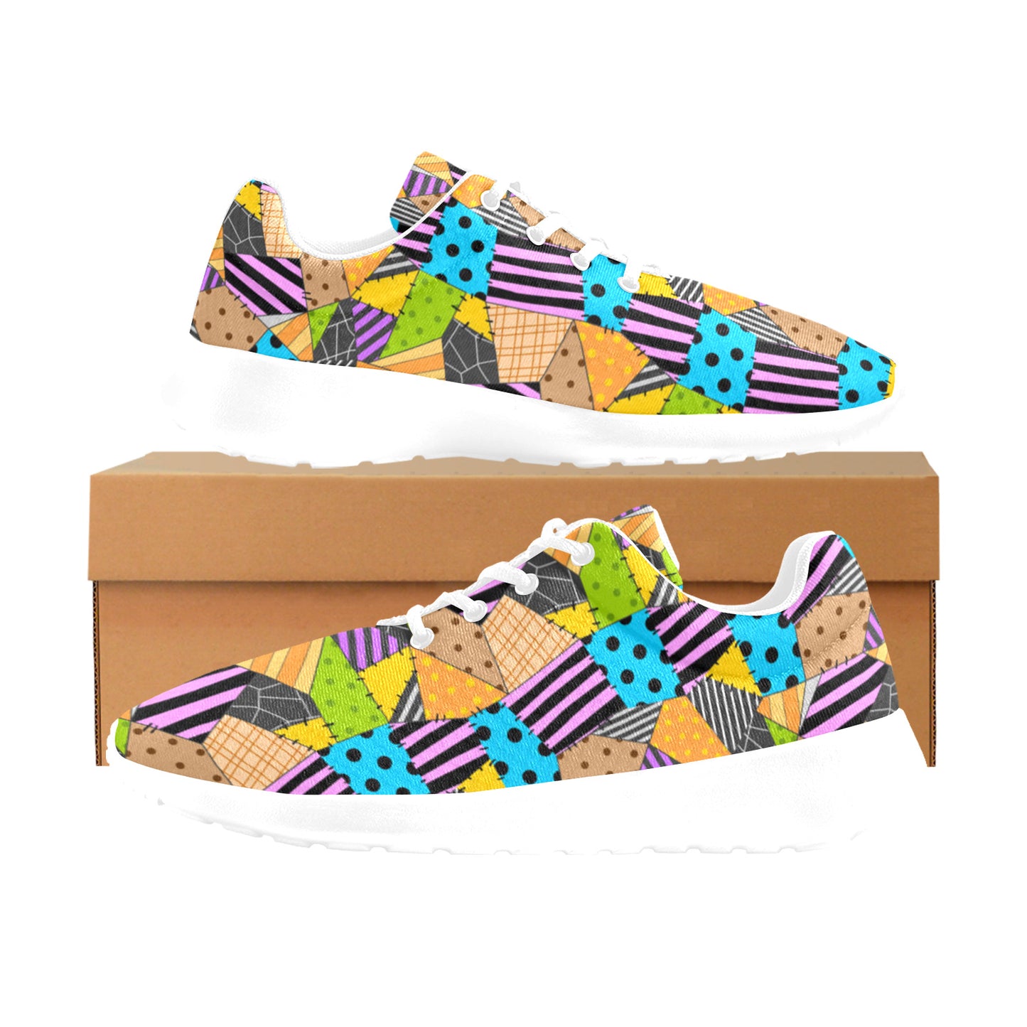 Colorful Rag Doll Men's Athletic Shoes
