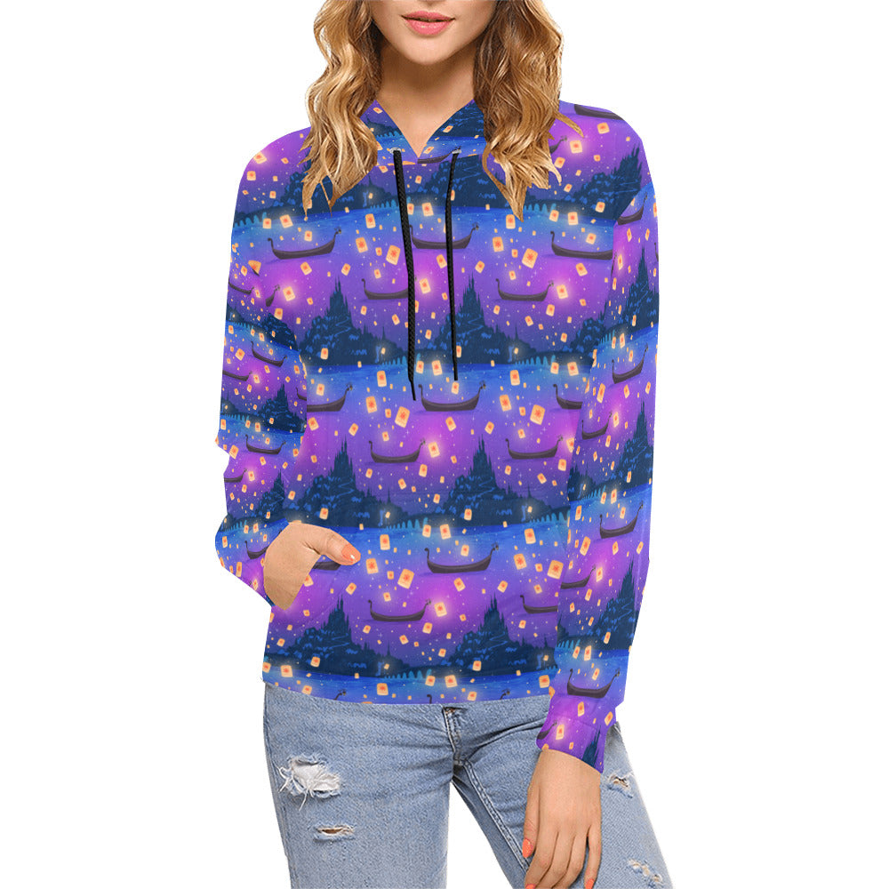 Disney Tangled Rapunzel Floating Lanterns Hoodie for Women