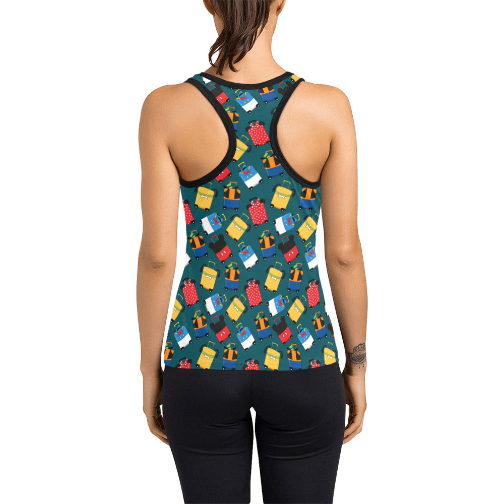 Suitcases Women's Racerback Tank Top - Ambrie