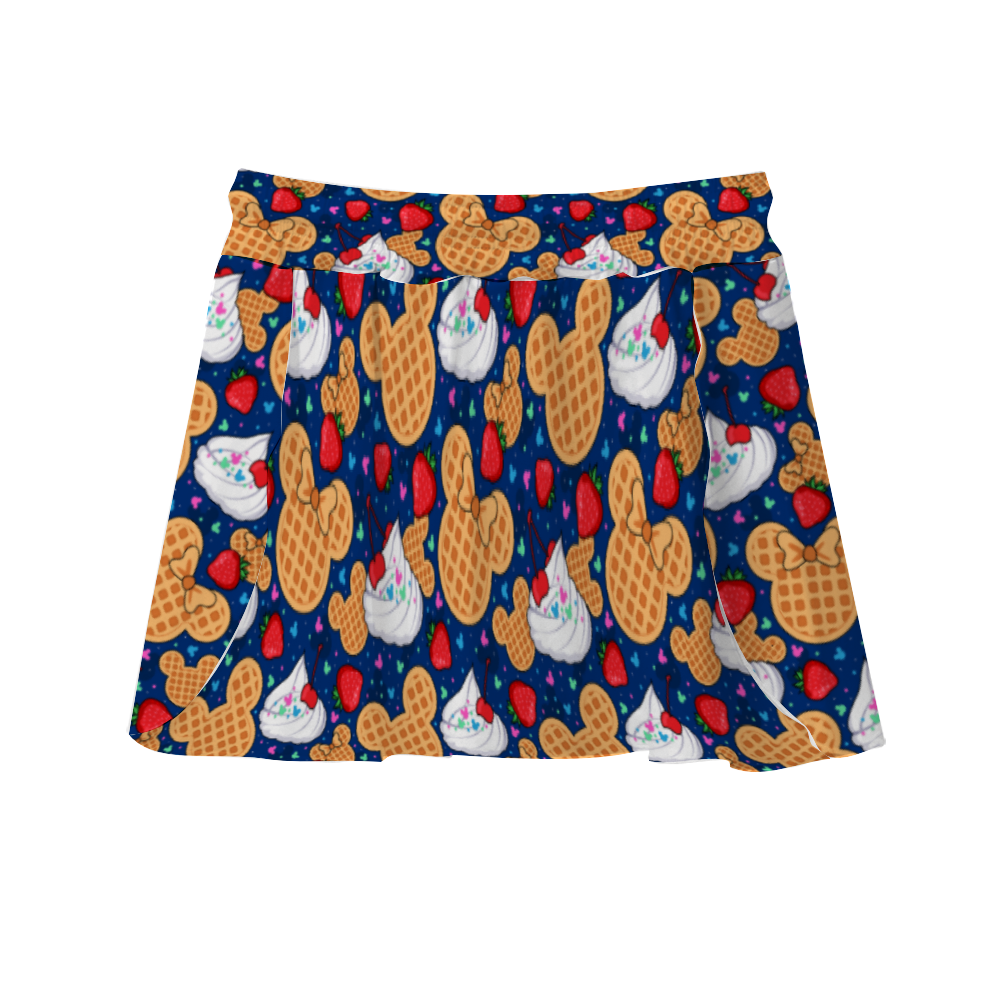 Waffles Athletic Skirt With Built In Shorts