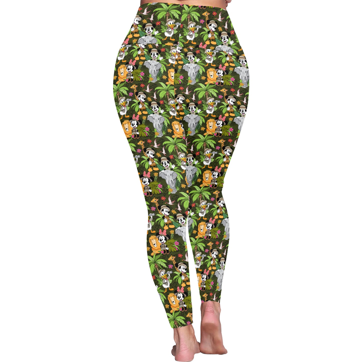 Safari Women's Plus Size Athletic Leggings