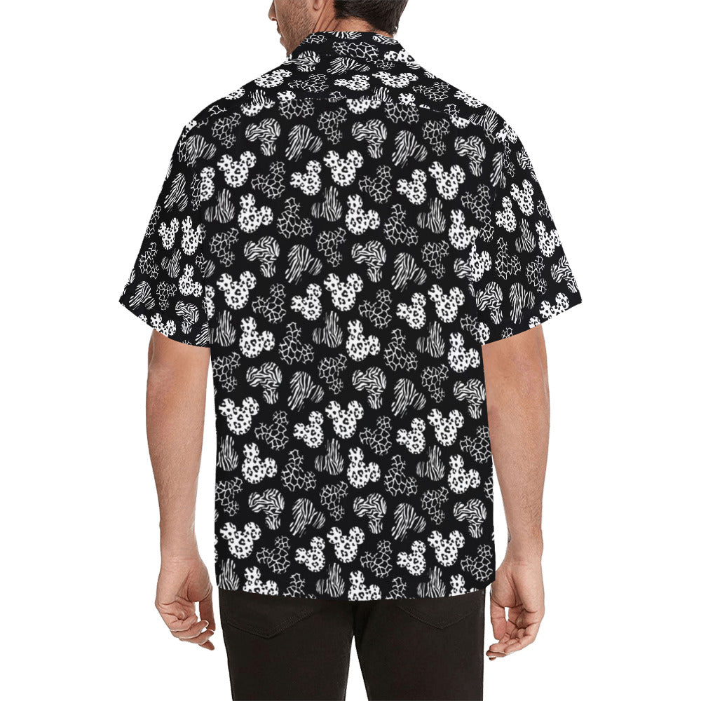 Black And White Animal Prints Hawaiian Shirt