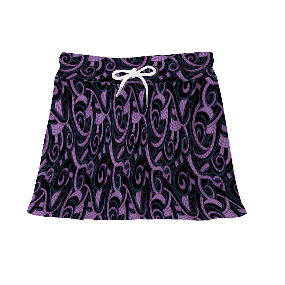 Ursula Tentacles Athletic Skirt With Built In Shorts