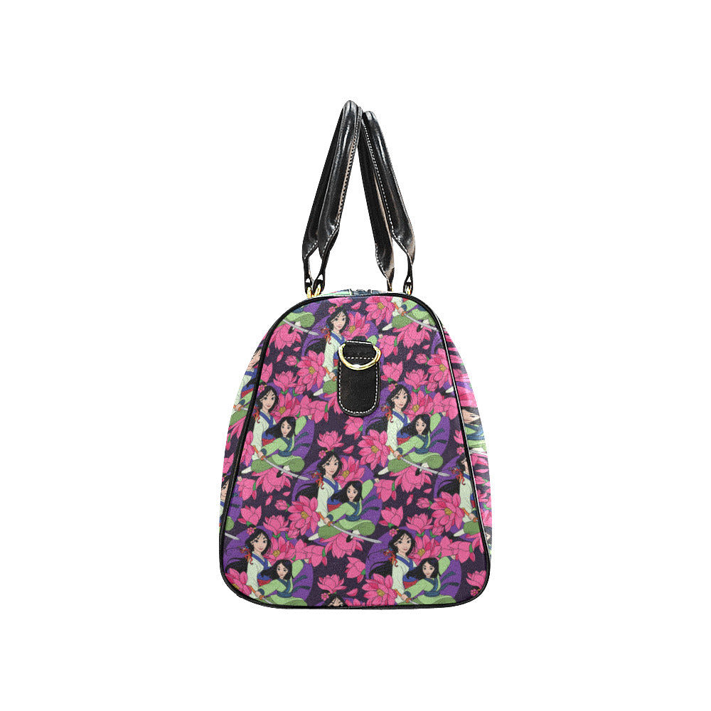 Blooming Flowers Waterproof Luggage Travel Bag