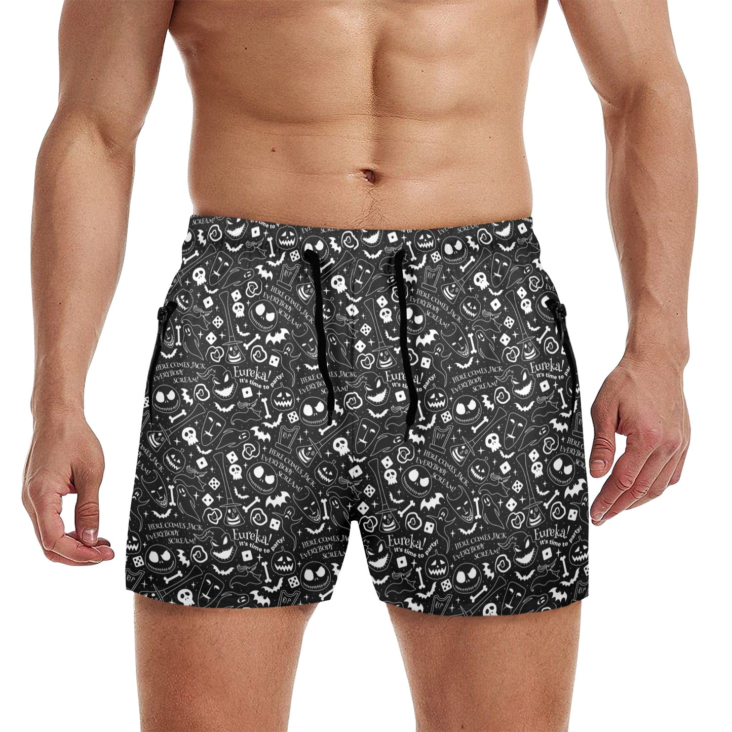 Everybody Scream Men's Quick Dry Athletic Shorts