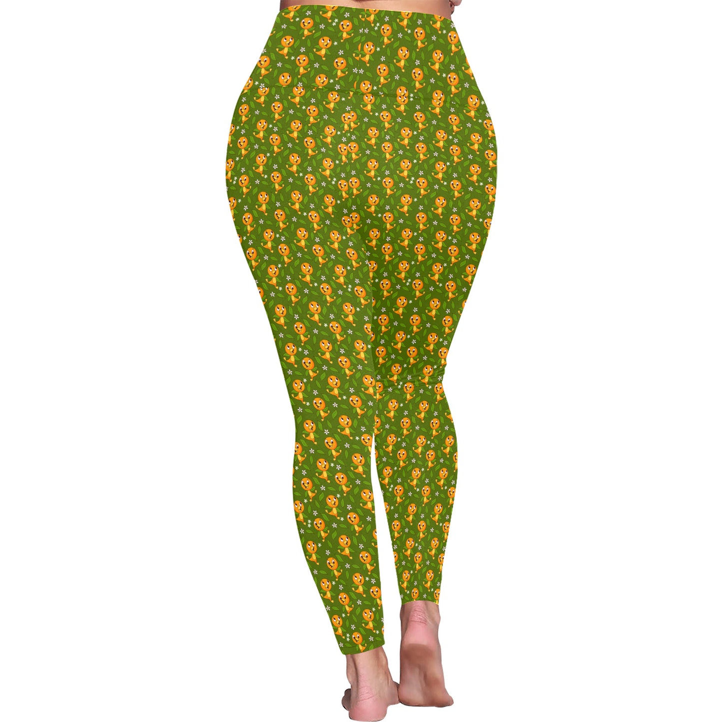 Orange Bird Women's Plus Size Athletic Leggings