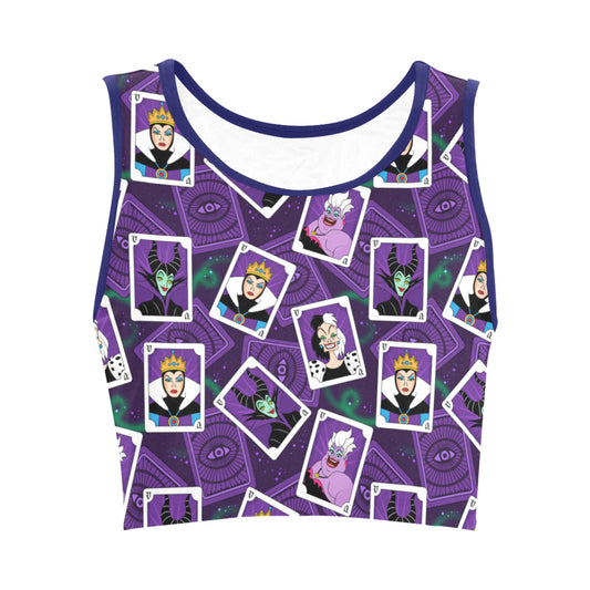 Villain Cards Women's Athletic Crop Top