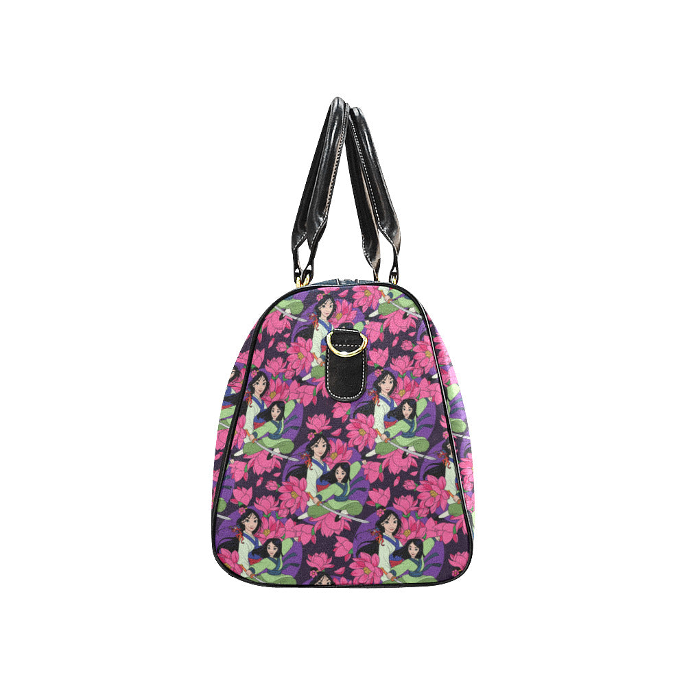 Blooming Flowers Waterproof Luggage Travel Bag