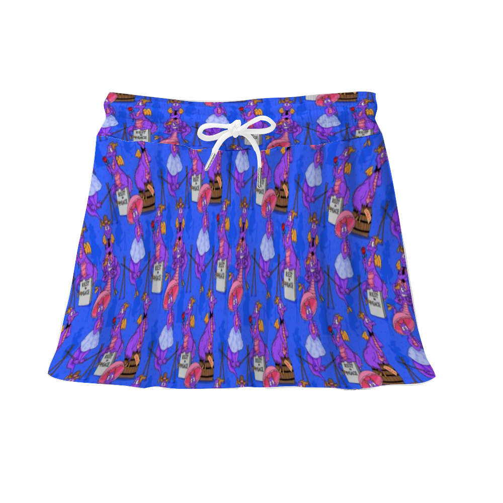 Haunted Mansion Figment Athletic Skirt With Built In Shorts