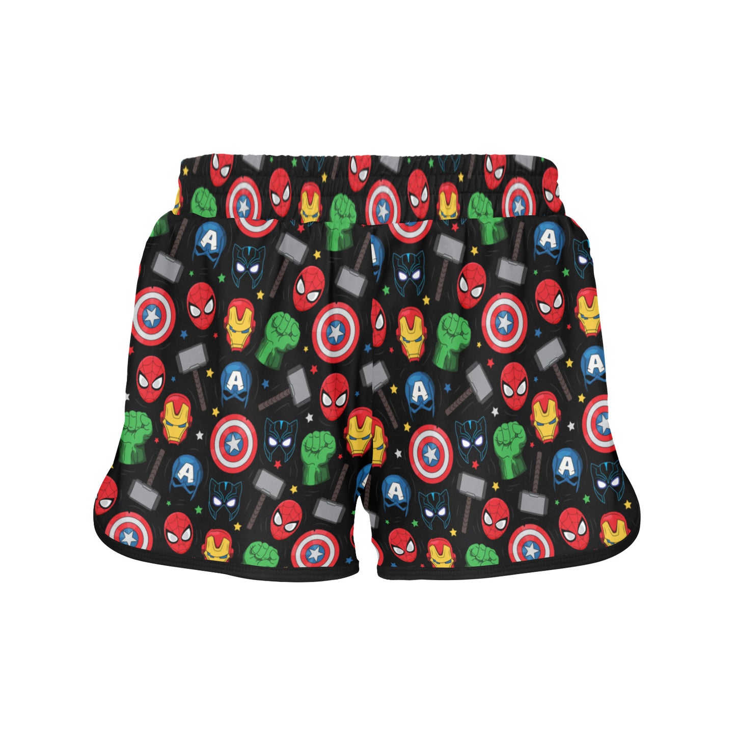 Super Heroes Women's Athletic Sports Shorts